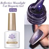 BORN PRETTY RM06 10ml Reflective Moonlight Cat Magnetic Kalıcı oje (57983)