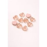 Born Pretty Rose Nude Heart Tırnak Taşı - Çok Renkli