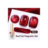 Born Pretty UR SUGAR Red Cat Magnetic Gel/Kırmızı Kedi Gözü Kalıcı Oje(R03)-15ml(6 Ton Seçeneği)