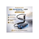 Borofone Bc56 Araç İçi Bluetooth To Aux 3.5Mm Çevirici Araç Kiti Mikrofonlu