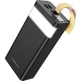 Borofone BJ18A 30000 Mah Powerbank Çift USB Çıkışlı Dijital Göstergeli Lambalı Taşınabilir Şarj - Siyah