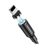 Borofone BX41 Mıknatıslı (Manyetik) iPhone Uyumlu Lightning Şarj Kablosu - 2.4A - 1m - Siyah