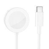 Borofone iWatch Uyumlu Manyetik Kablosuz Şarj Cihazı Type-C Girişli 5V/1A - Beyaz Renk