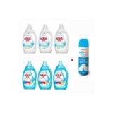 Boron Beyazlar Ve Renkliler İçin Sıvı Çamaşır Deterjanı 6*2.15 L 198 Yıkama Sıvı + Dezenfektan