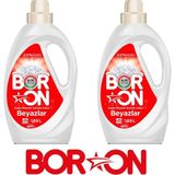 Boron Doğal Mineralli Sıvı Çamaşır Deterjanı Beyazlar İçin 2 Adet 52 Yıkama.