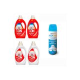 Boron Doğal Sıvı Çamaşır Deterjanı Renkliler Ve Beyazlar İçin 26*4 Yıkama+ Bortam Dezenfektan