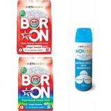 Boron Doğal Toz Çamaşır Deterjanı Renkliler ve Beyazlar Için 52 Yıkama 8 Kg+ 1 Adet Bortam Dezenfektan