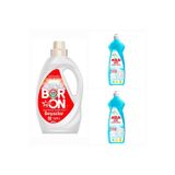 Boron Sıvı Deterjan Beyazlar İçin 1,69 Litre 26 Yıkama+2 Adet Aquabor Bulaşık Deterjanı