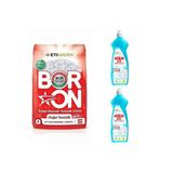 Boron Toz Deterjan 4 Kg 26 Yıkama +2 Adet Aquabor Bulaşık Deterjanı