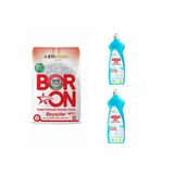 Boron Toz Deterjan Beyazlar İçin 4 Kg 26 Yıkama +2 Adet Aquabor Bulaşık Deterjanı.