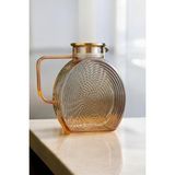 Borosilikat Cam Amber Salyangoz Desenli Cam Demlik & Sürahi 2000 ml