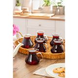 Borosilikat Cam Çay Bardağı Seti, 200 Ml, 6'lı, Şık ve Dayanıklı Tasarım - Seçenek 1