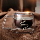 Borosilikat Cam Çift Çidarlı Çay & Kahve Kupası 180 ml Vitracup 1 Adet - Şeffaf