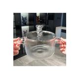 Borosilikat Cam Tencere 1700ml Isıya Dayanıklı Figürlü Kulp