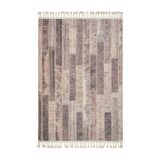 Borovnica Bej Patchwork Modern Geometrik Etnik Desenli Boho Makinada Yıkanabilir Hafif Hav Toz Vermez Leke Tutmaz Kaymaz Taban Dijital Makine Baskı Halı Oturma Odası Salon Yolluk Koridor Mutfak Halısı