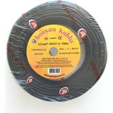 Borsan 2.5 mm Nya Hf Bakır Kablo Siyah 100 Metre (Tek Damar Sert)(Halogen Free)