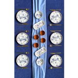 Borser Blue Kitchen 6 Kişilik 14 Parça Kahvaltı Takımı