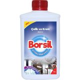 Borsil Çelik Ve Krom Temizleyici 1 LT Yağ Çözücü Kir Leke Yok Edici Parlatıcı Bakım