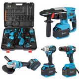 Börth 4 Lü Set Şarjlı Vidalama Somun Sökme Spiral Hilti