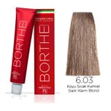 Borthe Koyu Sıcak Kumral 60 ml Tüp Dark Warm Blond 6.03 Saç Boyası