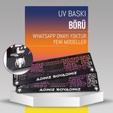 Börü Plakalık, 2 Adet Premium Uv Baskı, Plakalıkhane