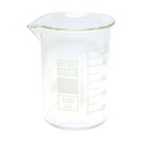 Borucam Cam Beher 100 ml Kısa Form 50 mm Çap 70 mm Yükseklik Isıya Dayanıklı Şeffaf Cam