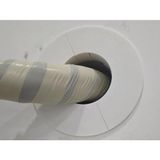 Borusu Delik Kapatma Dekoratif Kapak, 11 cm Çap, Bej ve Beyaz, Plastik, Isı Yalıtımı