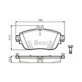 Bos-0986494662 Ön Fren Balatası A-serısı W176 2012 - B...