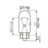 Bos-1987302821 - 1987302205 Ampul Eco 12v W16w Stop Dip...