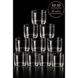Boş Mum Kavanozu 10×10 cm Borosilikat Cam Büyük Boy 10’lu Set – Mene Maison - 10 Adet - 500 ml