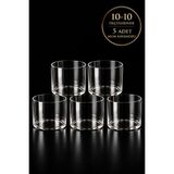 Boş Mum Kavanozu 10×10 cm Borosilikat Cam Büyük Boy 5’li Set – Mene Maison - Şeffaf - 5 Adet - 500 ml