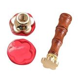 Boş Mum Mühür Pirinç Damga Başlığı 5 Yapraklı Çiçek 24x284mm