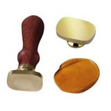 Boş Mum Mühür Pirinç Damga Başlığı Oval Dikdörtgen 18x28mm