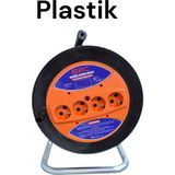Boş Plastik Seyyar Kablo Makarası 4 Gözlü