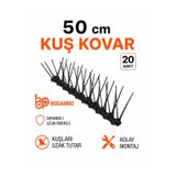 BOSAMBO PLASTİK ŞERİT KORUYUCU 20 ADET SİYAH KUŞKONNMAZ