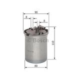 Bosch 0450906500 Skoda Rapid 1.6 TDI CAY Mazot Filtresi