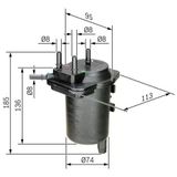 Bosch 0450907013 Mazot Filtresi Clıo Thalıa Clıo Iı Symbol Kangoo