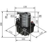 Bosch 0450907015 Clio III 1.5DCI Modus Yakıt Filtresi