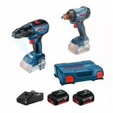 BOSCH 0615990N3F Gdx 180'Li Somun Sıkma+Gsr 18V-50 Delme Vidalama İkili Set