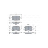 Bosch 0986424870 Opel Insignia B 17 16 Arka Fren Balatası