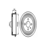 Bosch 0986477018 Arka Fren Kampanası Vectra A 1.6 Astra F 1.4 1.6 1.8 2.0 Ascona Kadett 79 94 Lanos