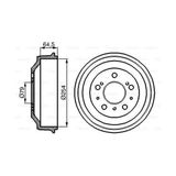 Bosch 0986477098 Arka Kampana Boxer Jumper Ducato 18Q (16 Jant) Çap 255MM 94-05 4247.38