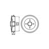 Bosch 0986477124 Fren Kampanası Uyumlu 203 / 71.5 Mm