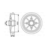 Bosch 0986477126 Arka Fren Kampanası P306 Xsara Z1.9td 1.8 Abs'li 4247.40