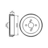 Bosch 0986477138 Fren Kampanası Arka Yarıs 1999-2005 - Yarıs Verso 2002- 200 4