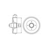 Bosch 0986477172 Arka Fren Kampanası Kangoo 1.2 1.4 1.5 Dcı-1.9 Dcı 97- 4320000q0c