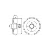 Bosch 0986477210 Fren Kampanası Dacia Logan 04-Clio Iı Symbol I Iı-Twingo I 6001550811