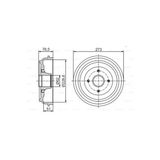 Bosch 0986477282 Arka Fren Kampanası C3 Iıı Ds3 207 1.4 1.4 16v 1.4hdı 1.6hdı 02 06- 424750