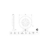 Bosch 0986478515 On Fren Aynası Doblo 01 Albea Ym Pun 0986479W68