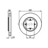 Bosch 0986478568 Ön Fren Aynası